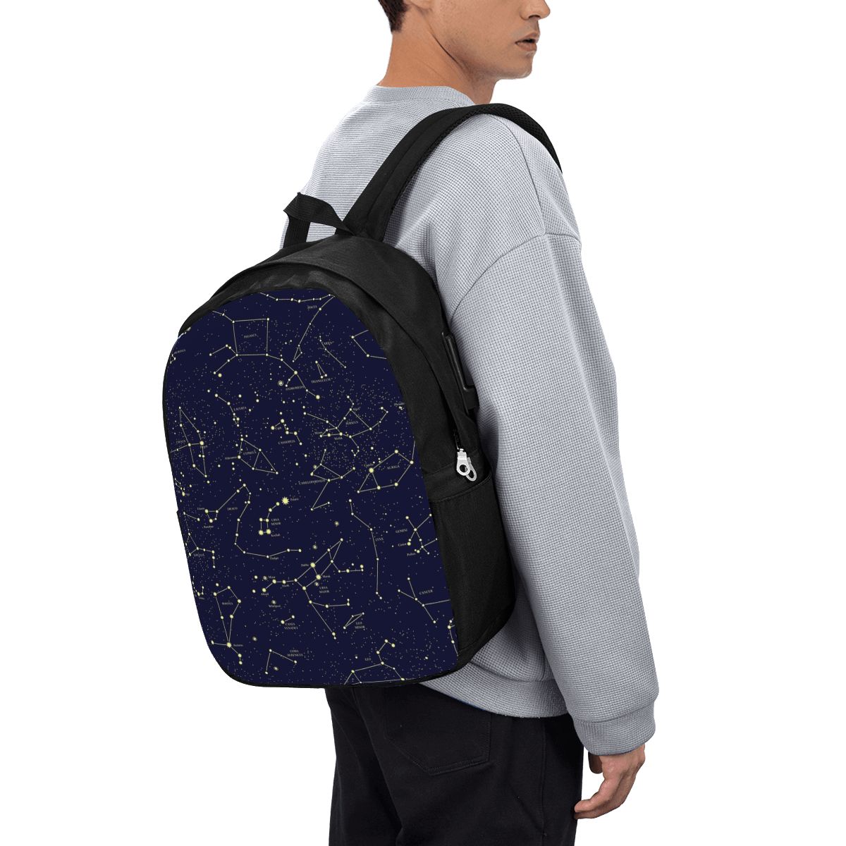 Laptop Bag - Mochila con estampado de cielo nocturno,