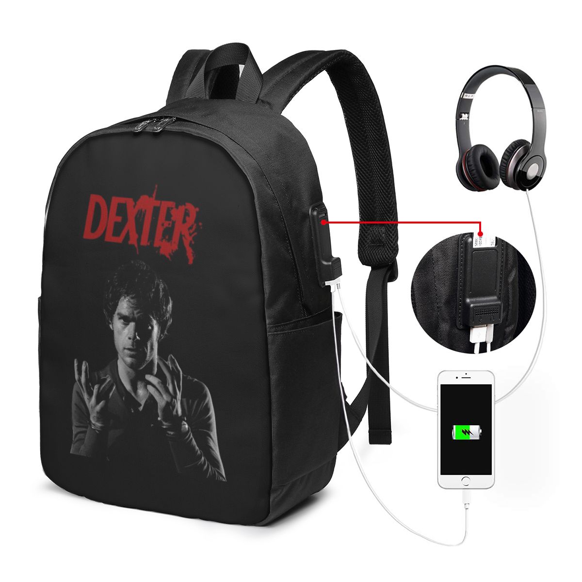 Laptop Bag - Mochila de la película Dexter Morgan,