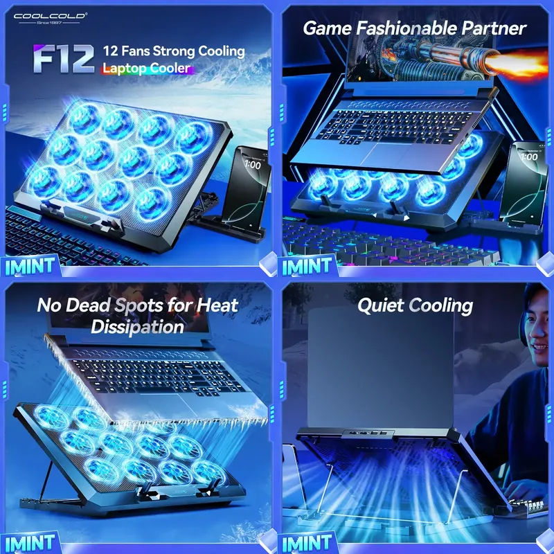 Laptop Cooling Pad - Base de Refrigeración para Portátil COOLCOLD