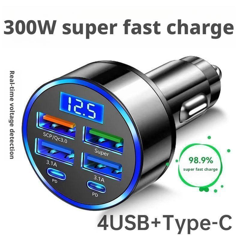 Cargador de coche PD de 300W,  - Usb C Hub reseña y precio