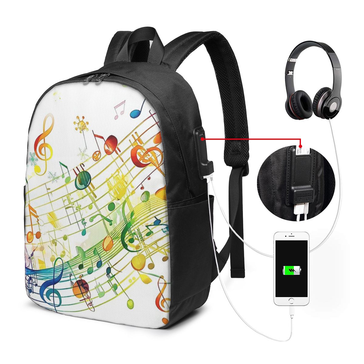 Mochila con diseño de teclas d - Laptop Bag reseña y precio