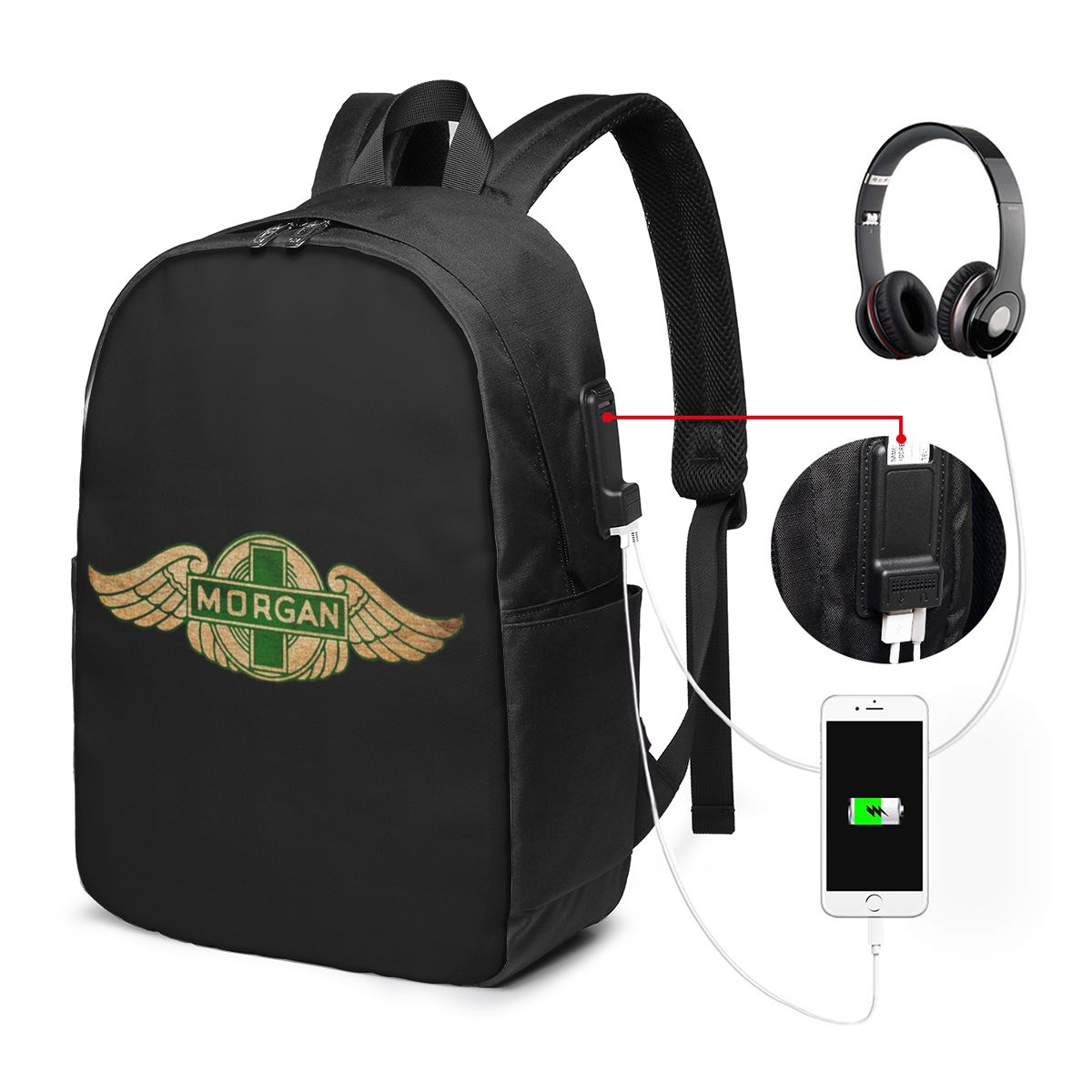 Mochila Morgan Motor Car Compa - Laptop Bag reseña y precio