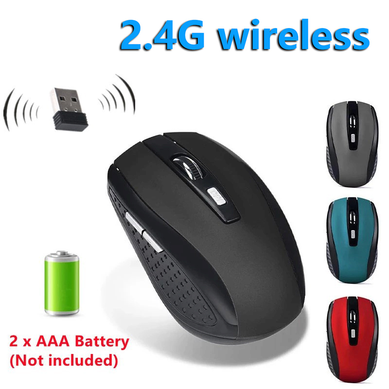 Ratón inalámbrico de 2,4G, erg - Laptop Mouse reseña y precio