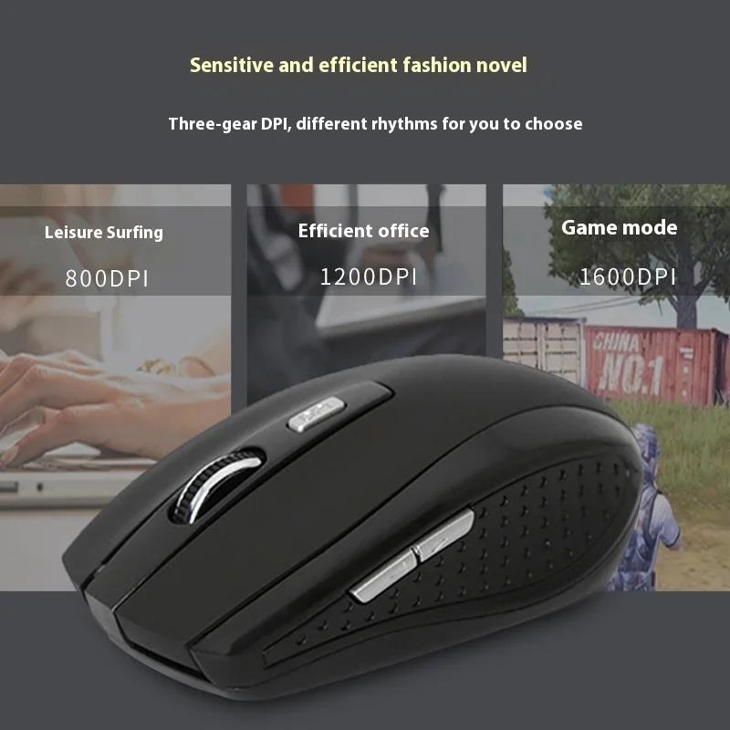 Ratón inalámbrico de 2,4G, erg - Laptop Mouse reseña y precio